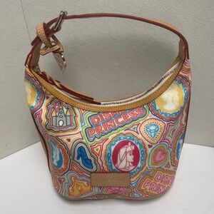 Dooney & Bourke Disney Pop Princess Small Shoulder Bucket Hobo Bag Retired 2011